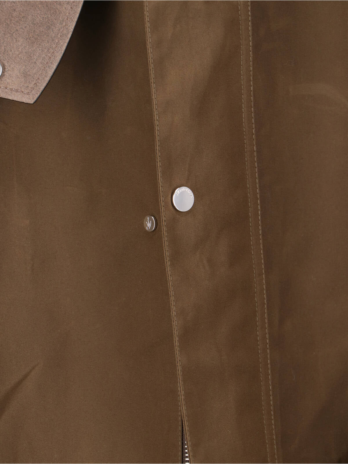 Brown Structured Corduroy Collar Cotton Jacket