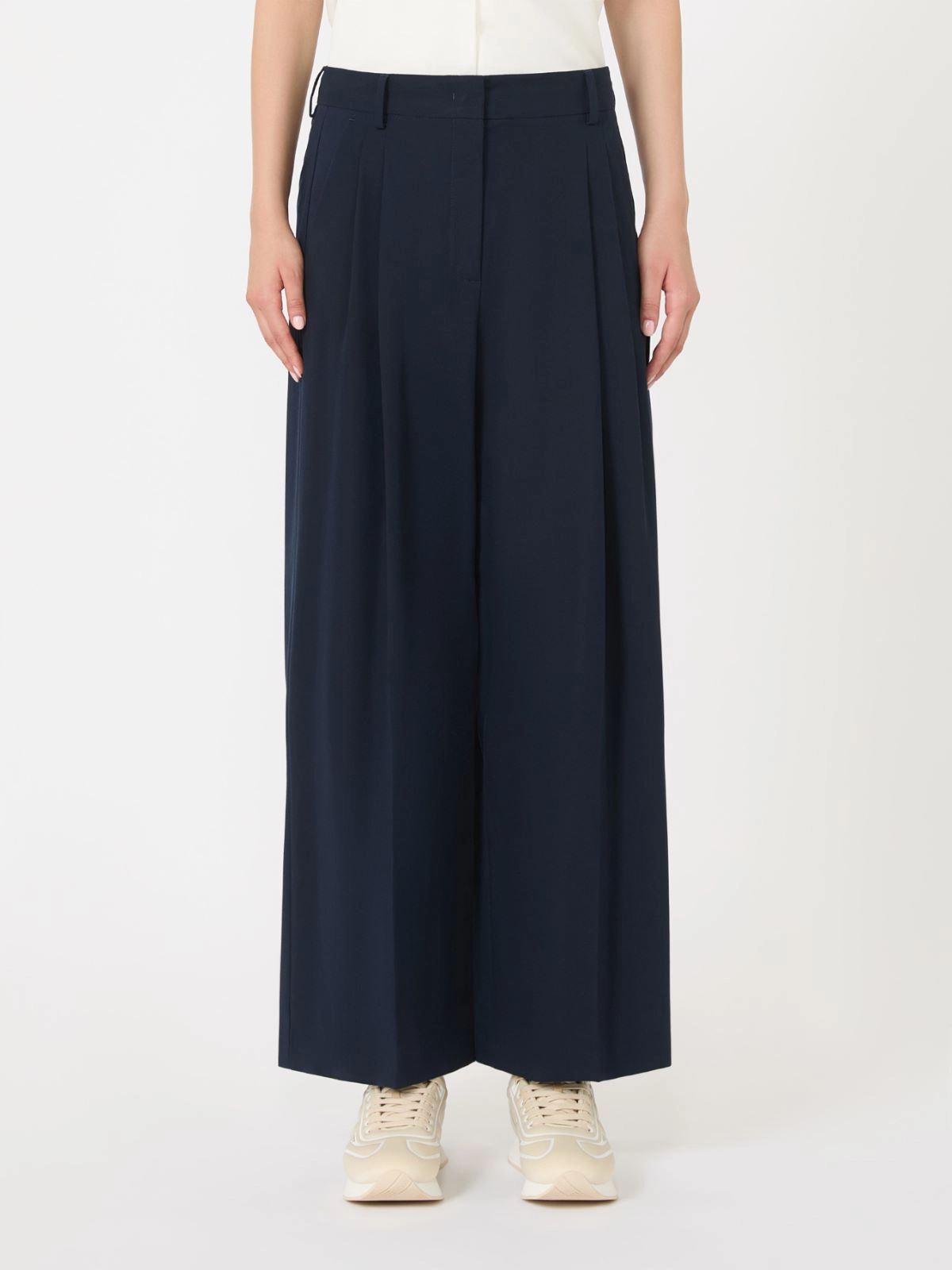 Wide-Leg Trousers With High Waist
