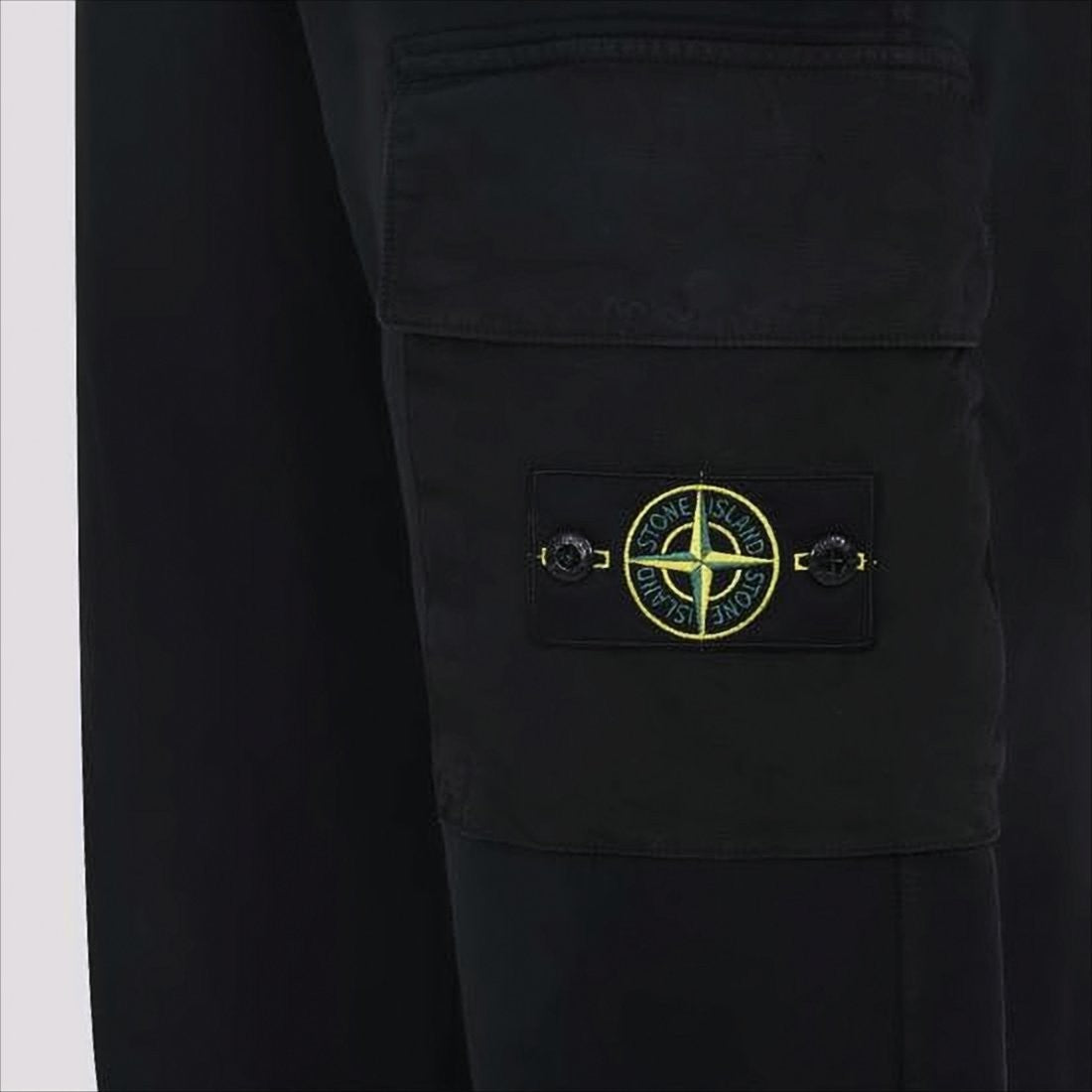 Relaxed Fit Cargo Pants with Embroidered Patch