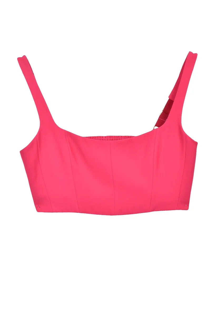 Stretch Polyester Top - Fuchsia