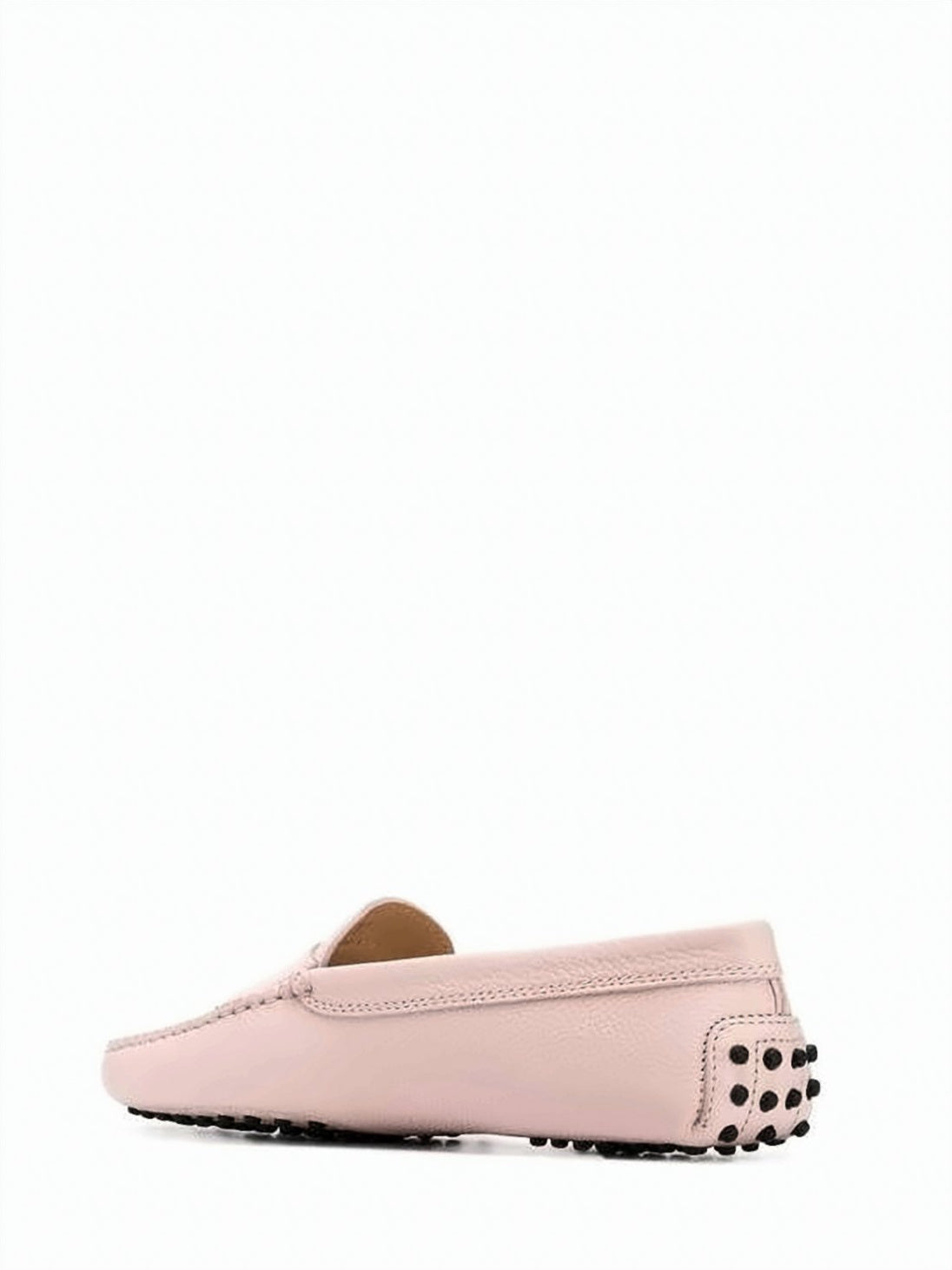 Smooth Leather Loafer with Penny Slot and Rubber Sole