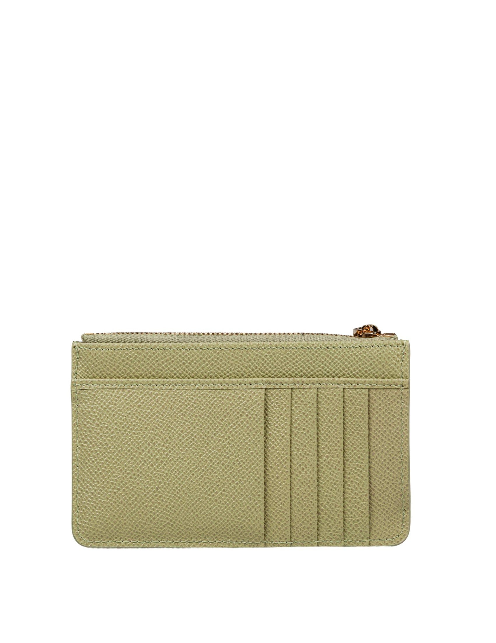 Sage Green Dauphine Leather Card Holder