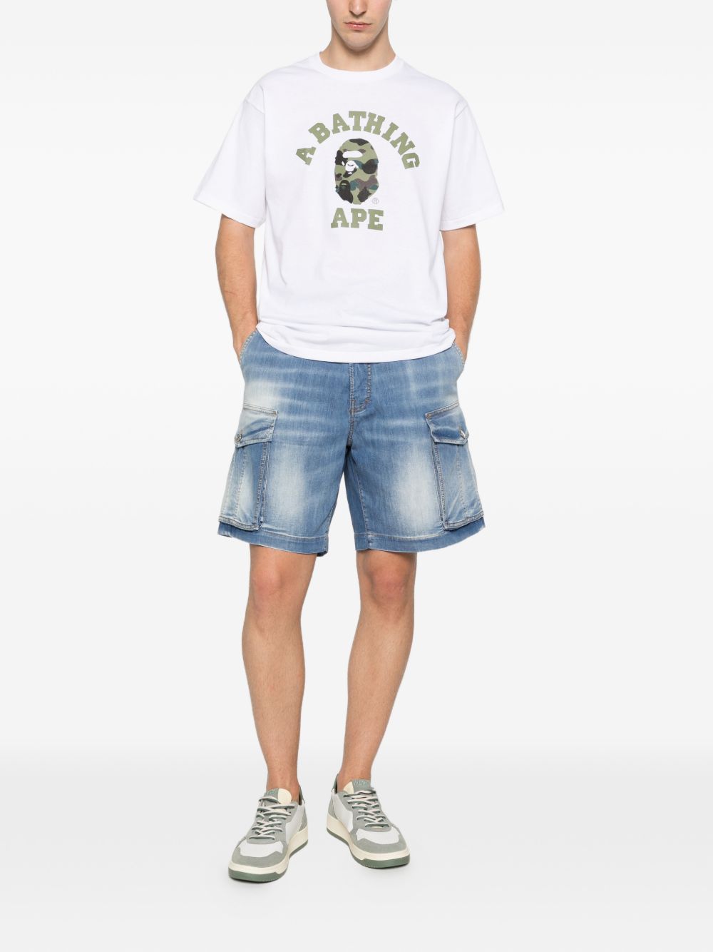 Classic Five Pocket Denim Casual Shorts