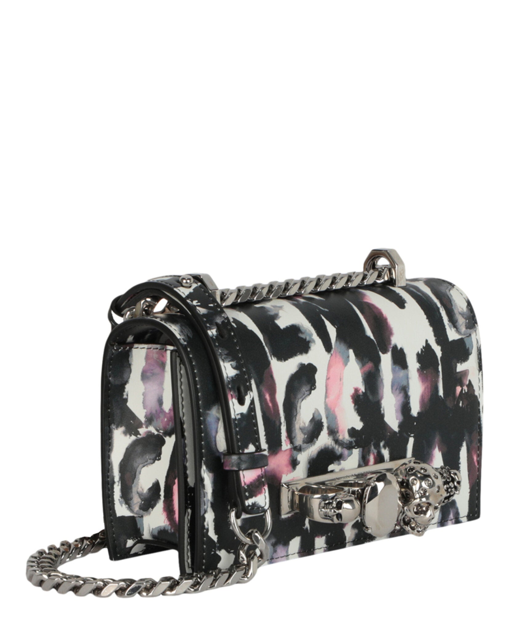 Watercolor Graffiti Jewelled Shoulder Bag