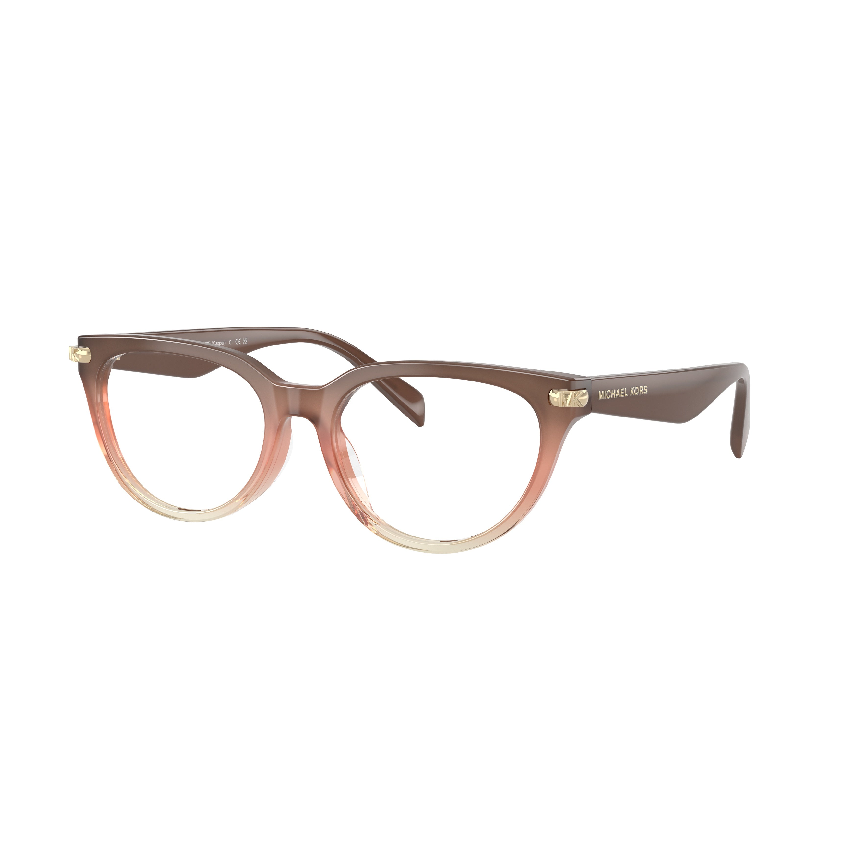 0mk4168d Rounded Acetate Eyeglasses with Warm Gradient Finish