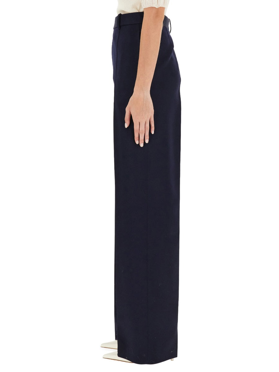 Regular Fit Wool Tailored Pants with Refined Silhouette