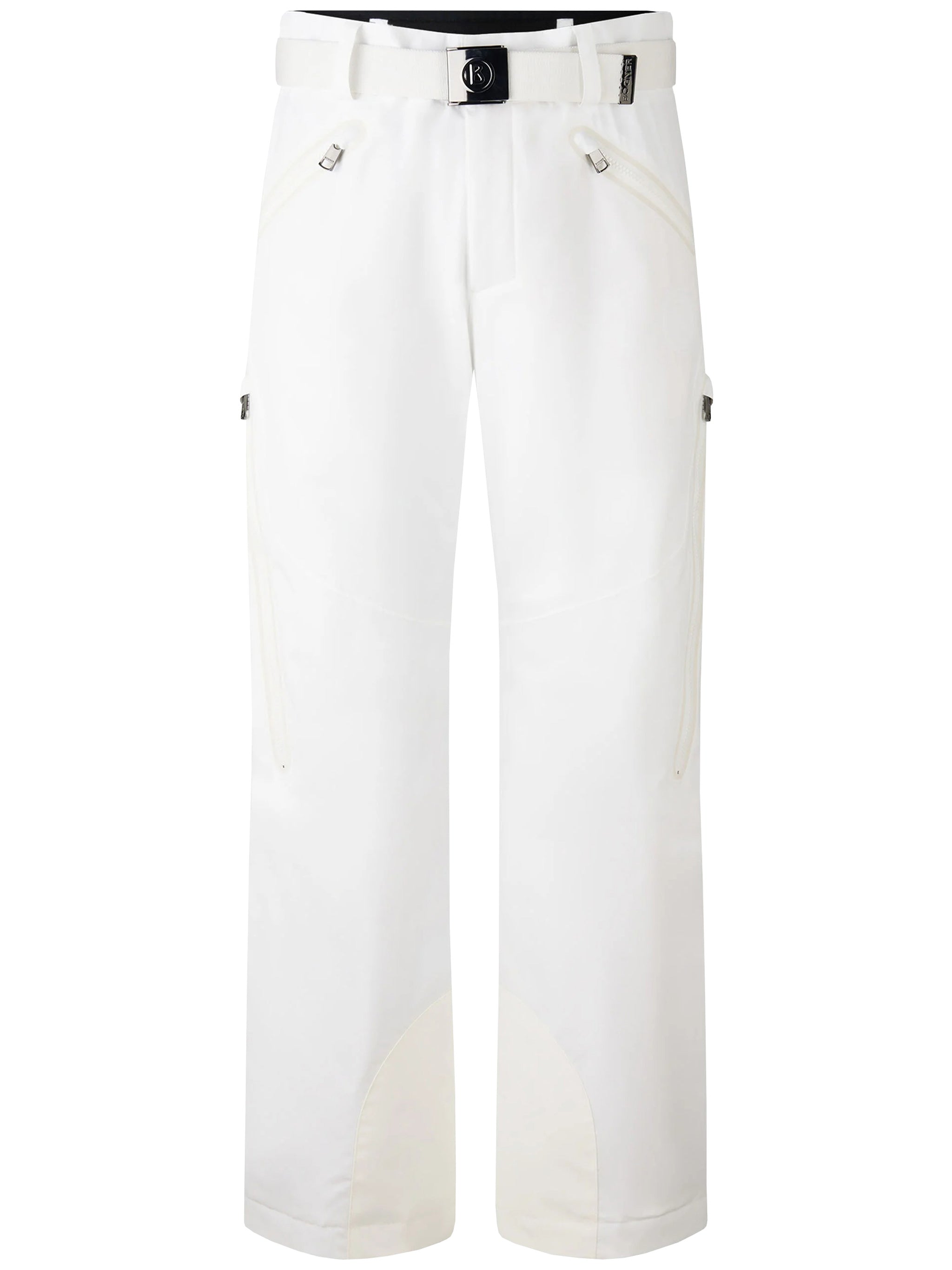 Tim6-T Straight-Leg White Ski Pants