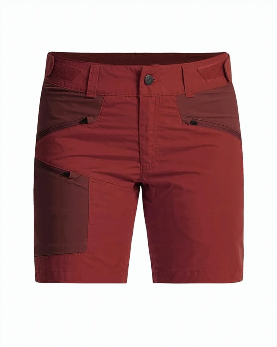Functional Two-Tone Shorts with Zippered Pockets