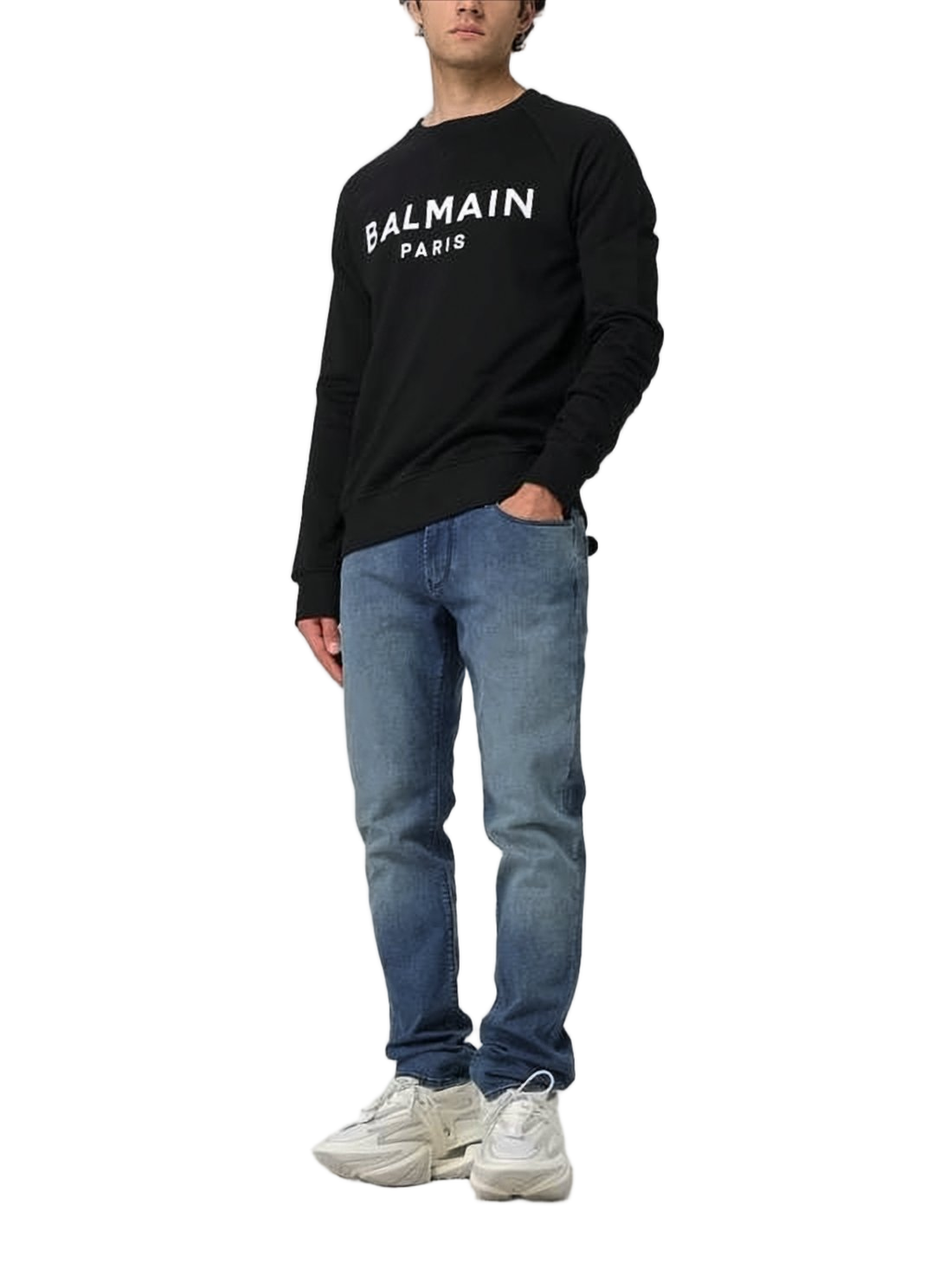 Long-Sleeve T-Shirt with Bold Lettering in Classic Fit