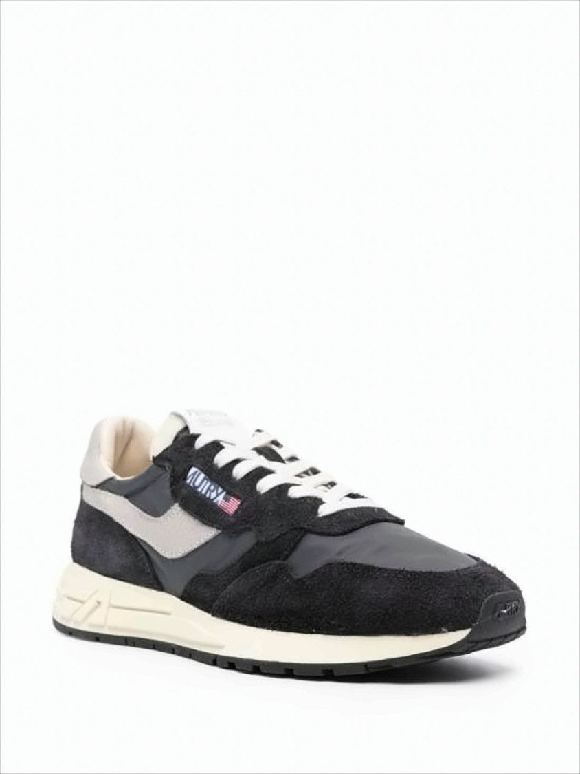 Layered Low-Top Sneakers with Suede