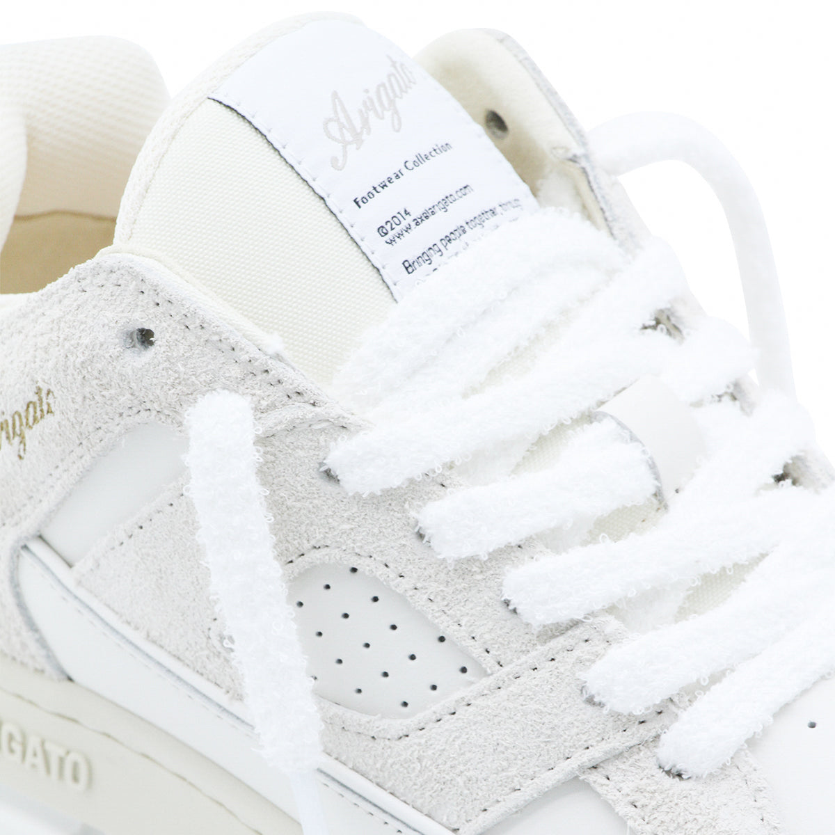 Low-Top White Sneakers with Design