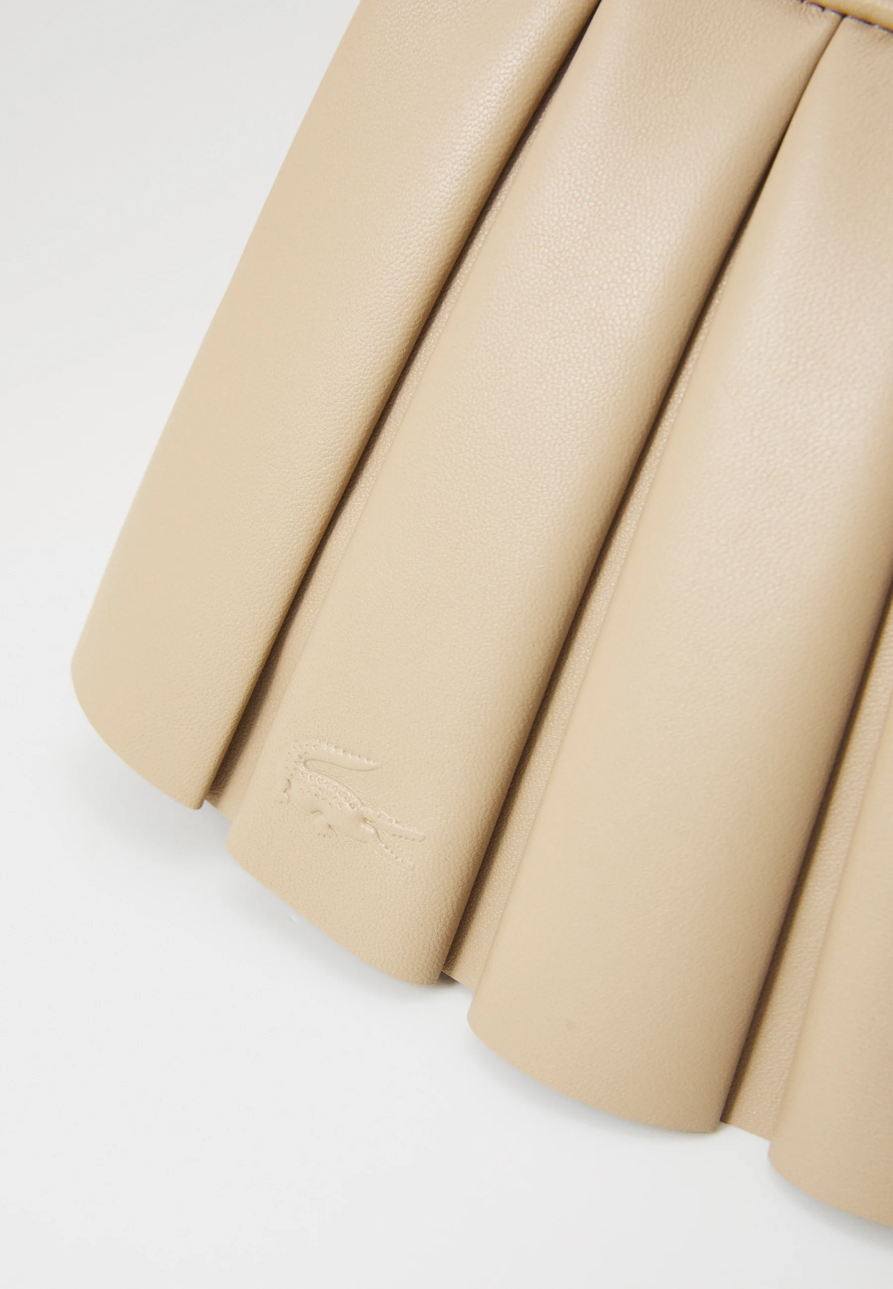 Beige Lenglen Leather Shoulder Bag