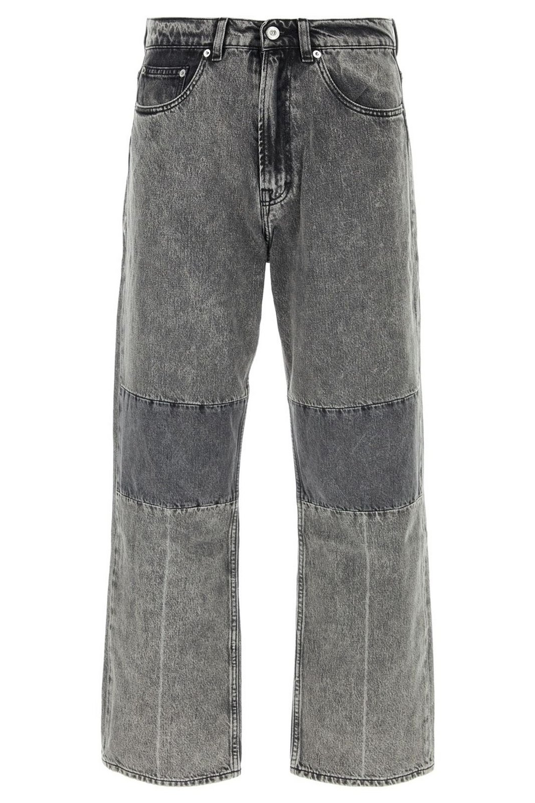 Two-Tone Grey Denim Pants