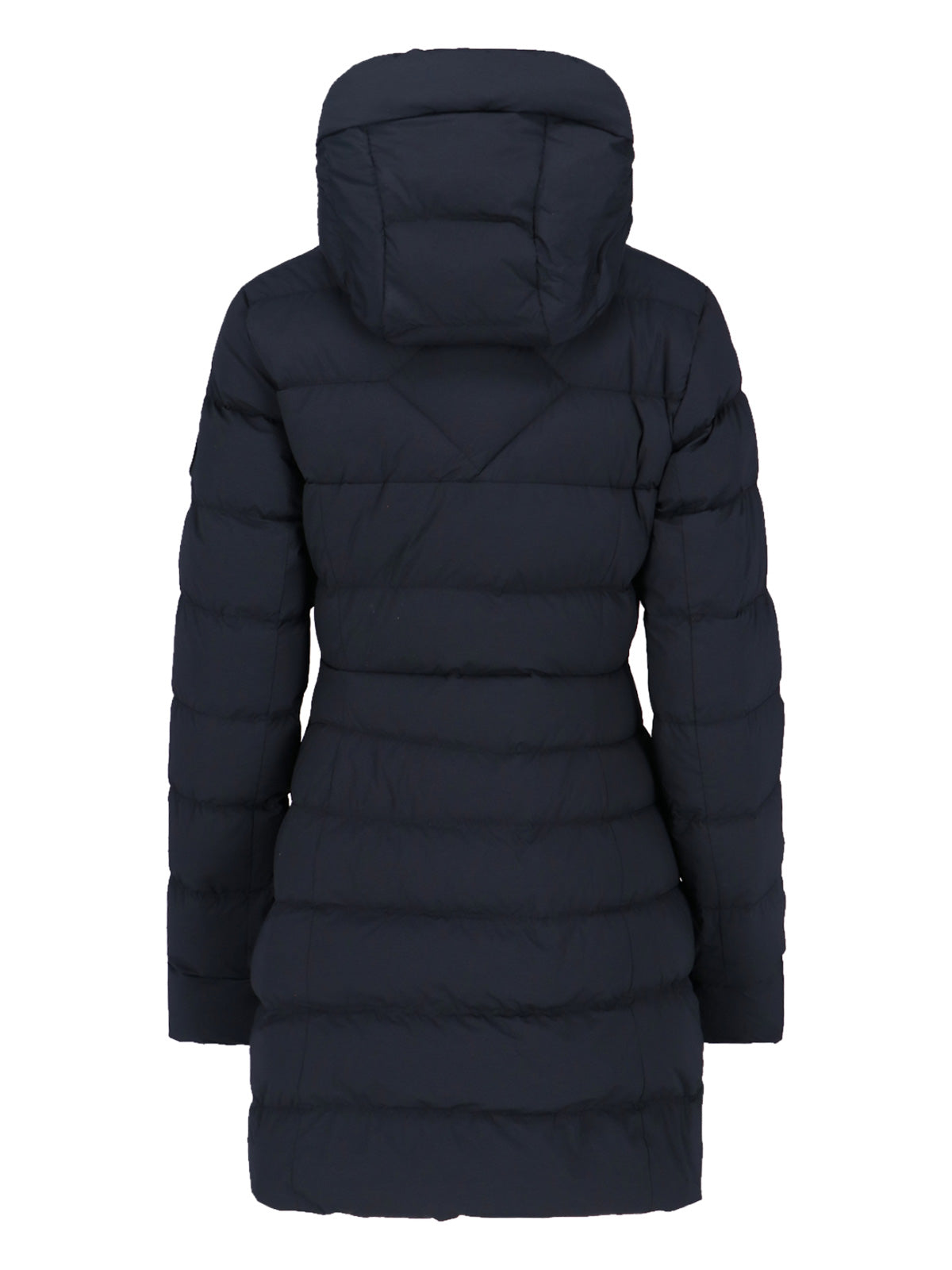 Black Clair Quilted Aira Fabric Coat