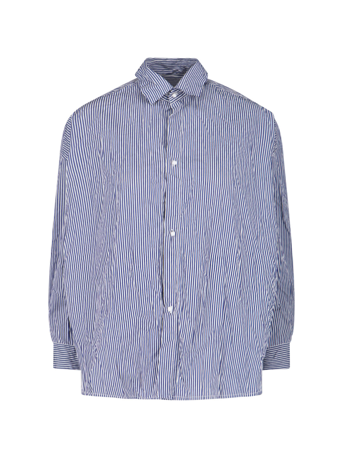 Blue Rossella Striped Cotton Shirt