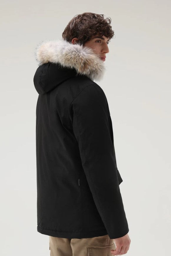 Black Arctic Fur Anorak