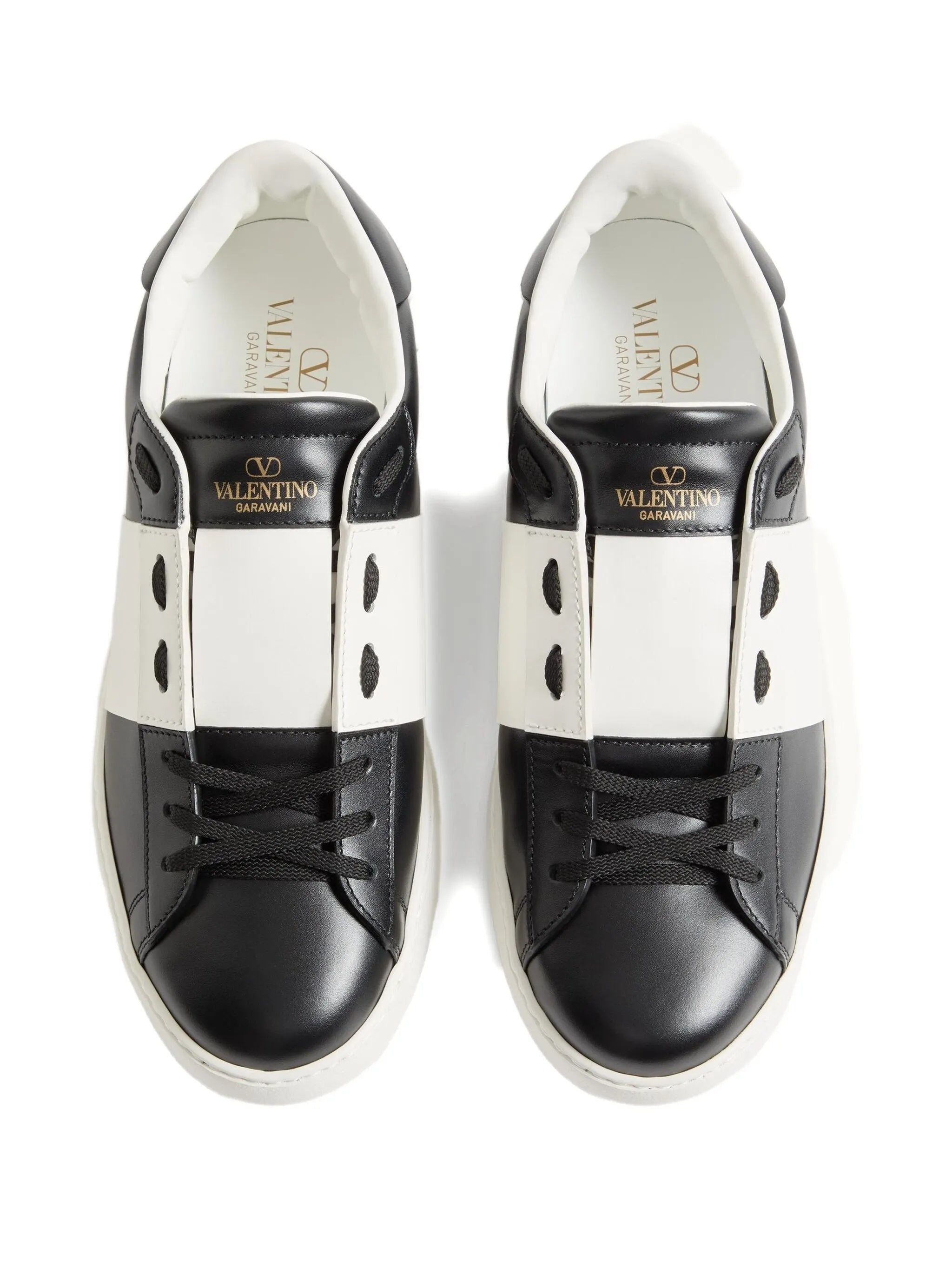 Black Sneaker Low-Top Smooth Leather Sneakers