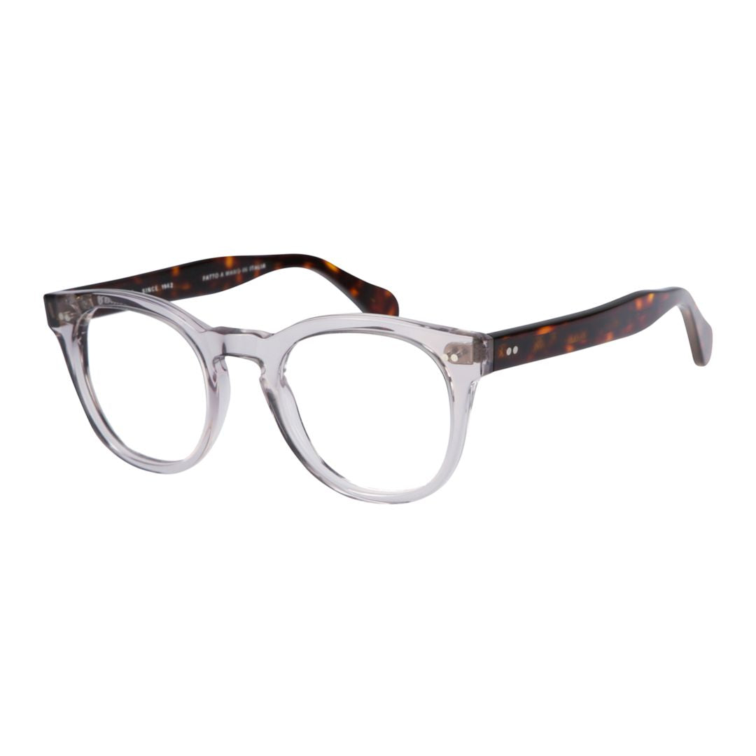 Tuxon-K Transparent Front Frame Eyeglasses with Tortoiseshell Temples
