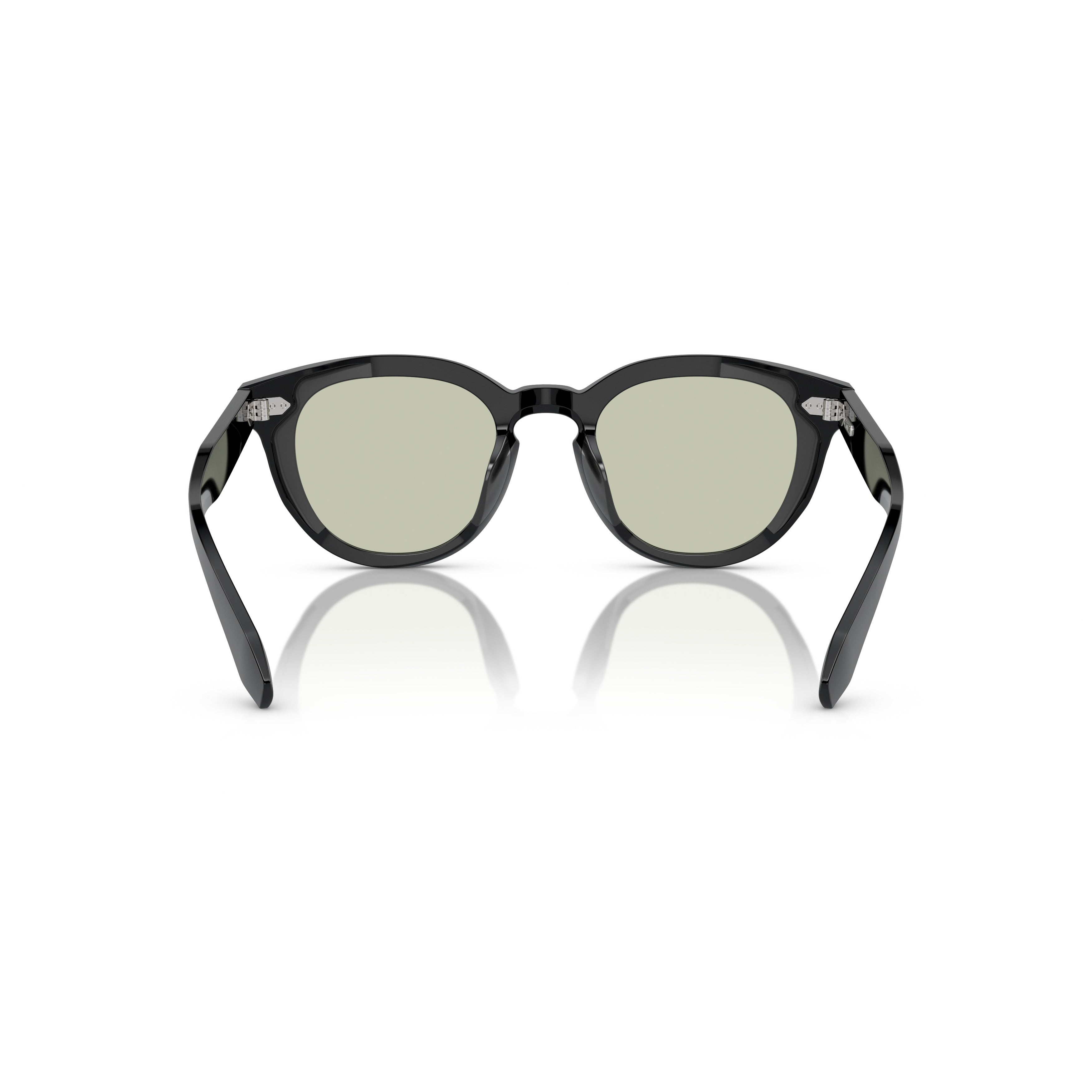 0ov5547u Classic Round Frame Sunglasses with Keyhole Bridge