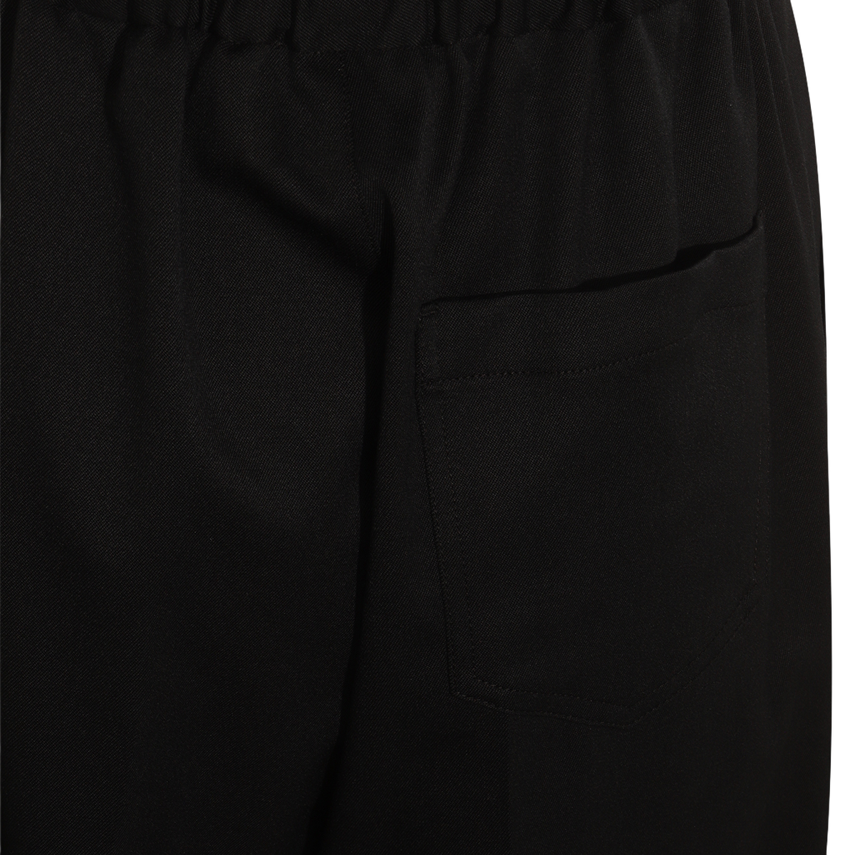 Sleek Black Trousers with High Elastic Waistband