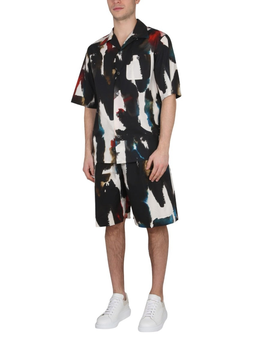 Bermuda With Logo Print