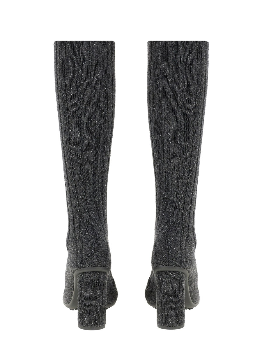 High-Heeled Atomic Boot with Refined Silhouette