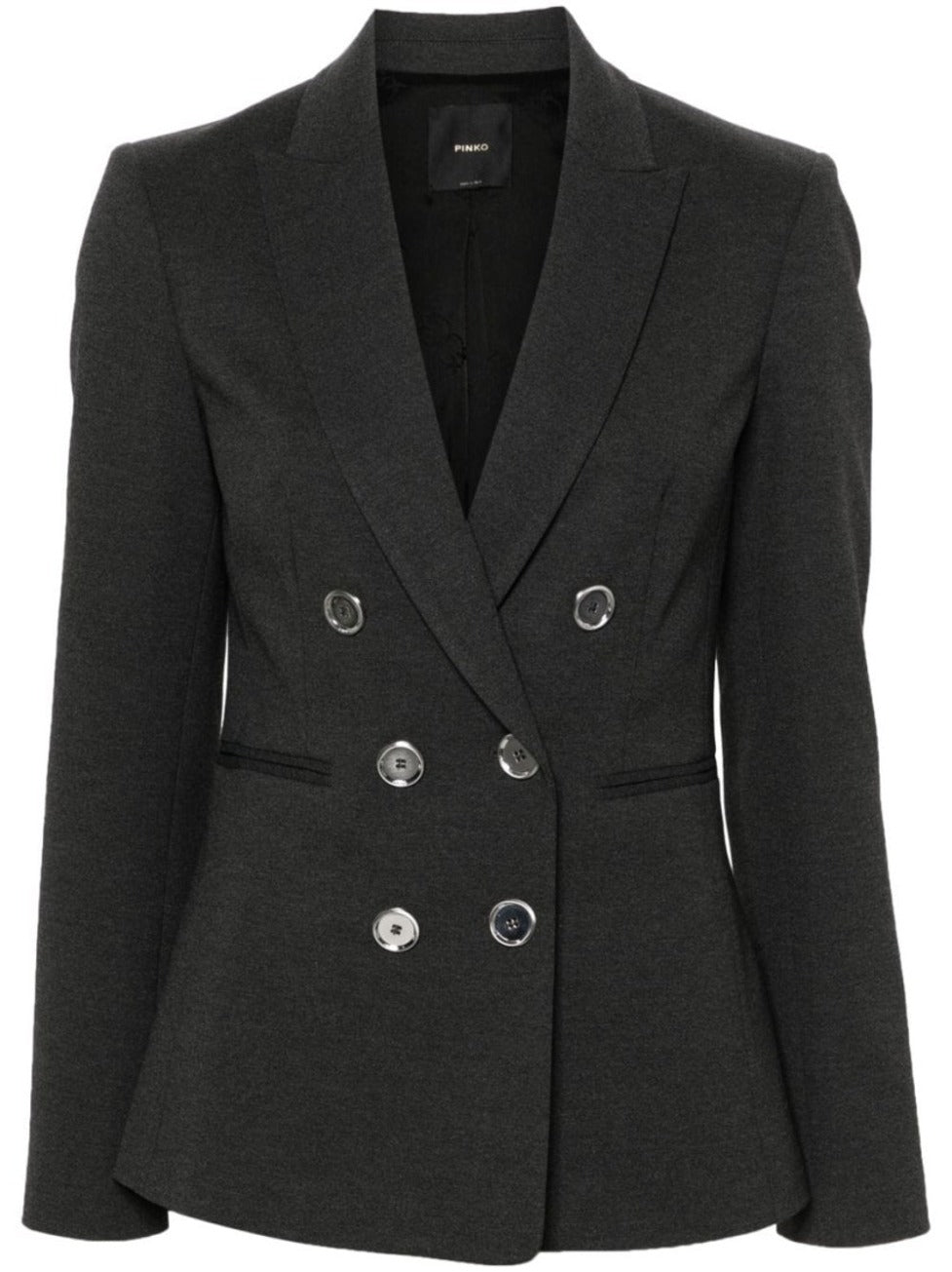 Double-Breasted Grey Blazer
