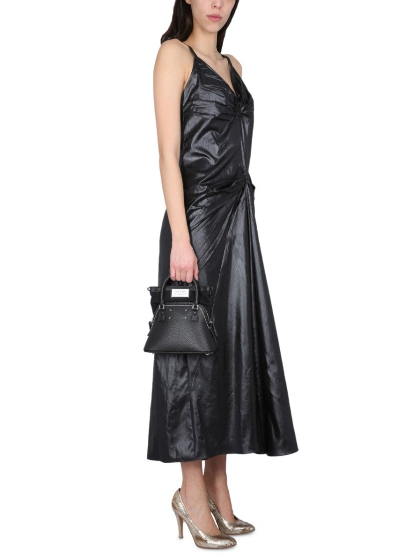 Moiré Polyester Dress