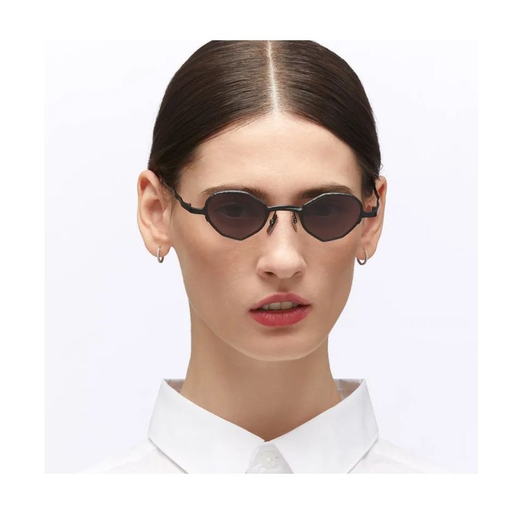 Mask Z20 Oval-Shaped Metal Frame Sunglasses