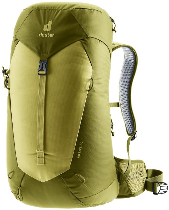 Functional Green Backpack With Streamlined Silhouette And Padded Straps