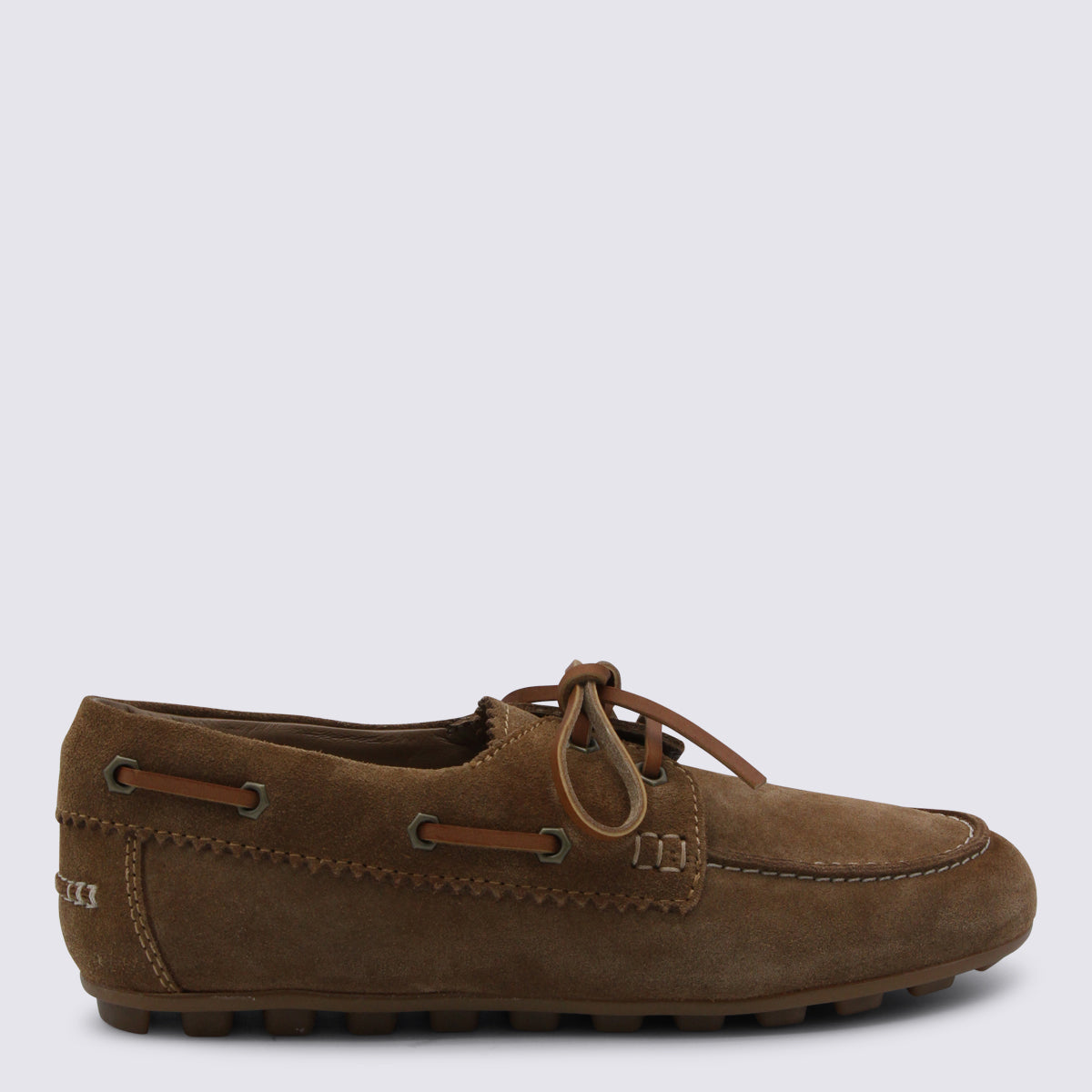 Timeless Brown Flat Shoes with Rounded Toe