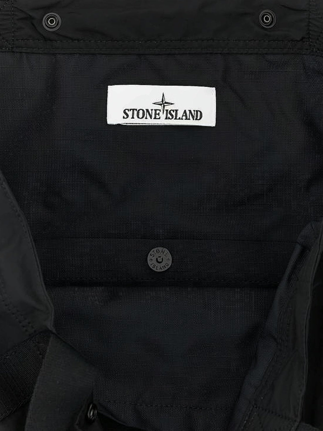 Black Tote Bag with Durable Polyamide Fabric