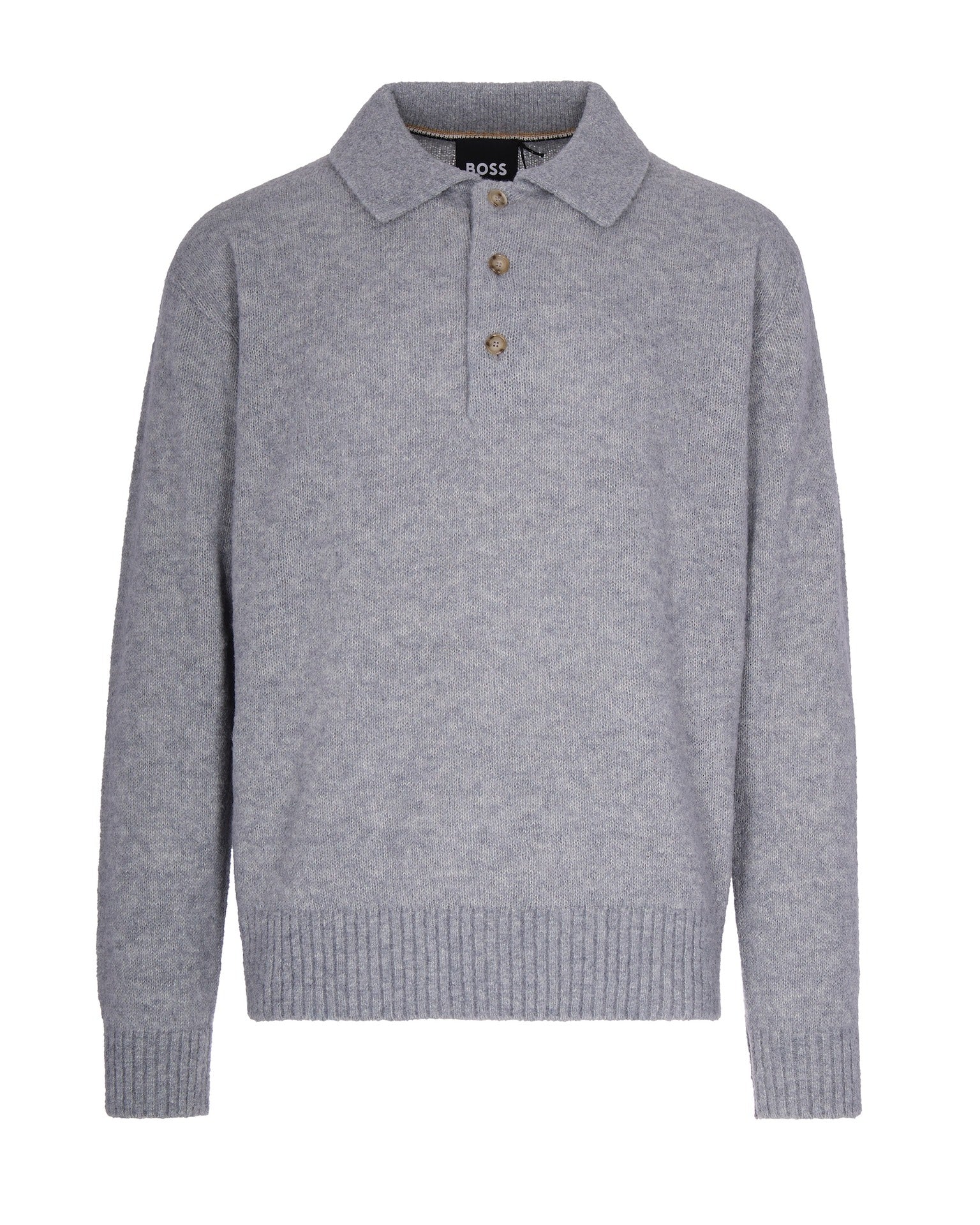 Polo Collar Virgin Wool Sweater