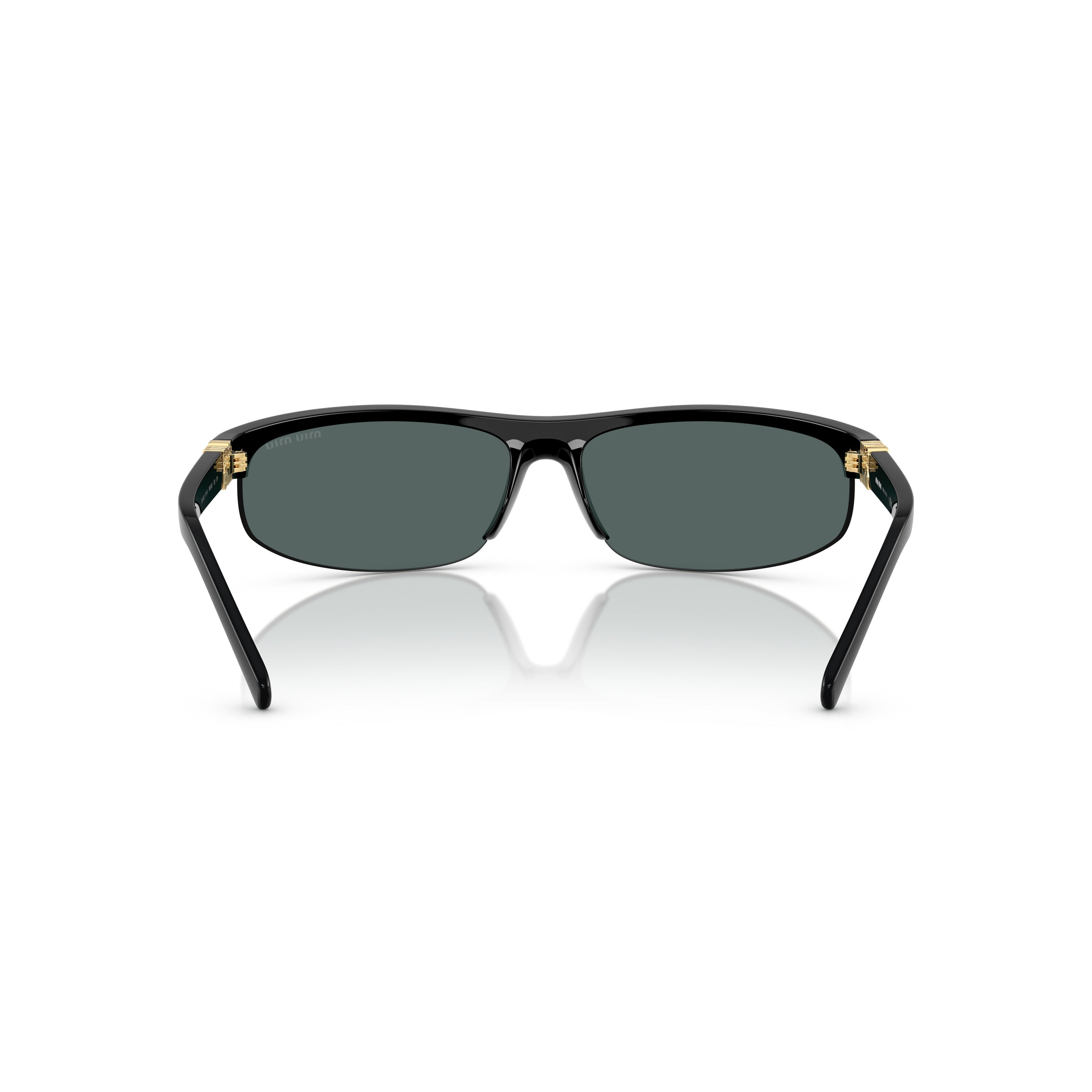 0mu A02s Semi-Rimless Black Frame Sunglasses
