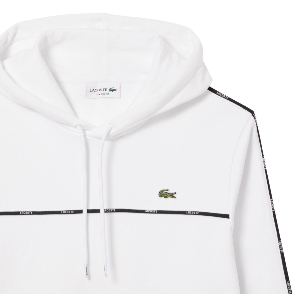 Classic White Lacoste Hoodie