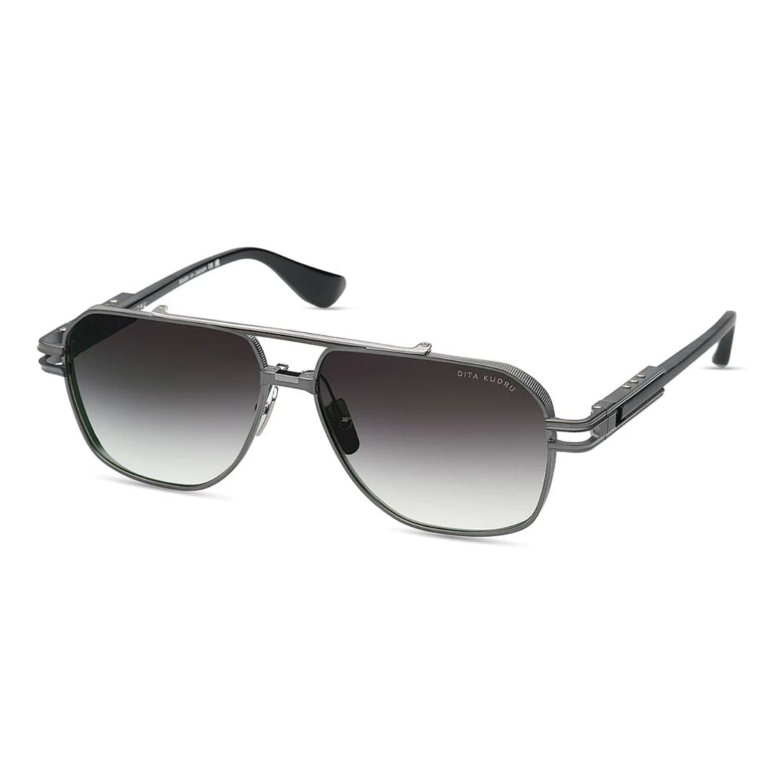 Kudru Geometric Frame Sunglasses with Gradient Tint