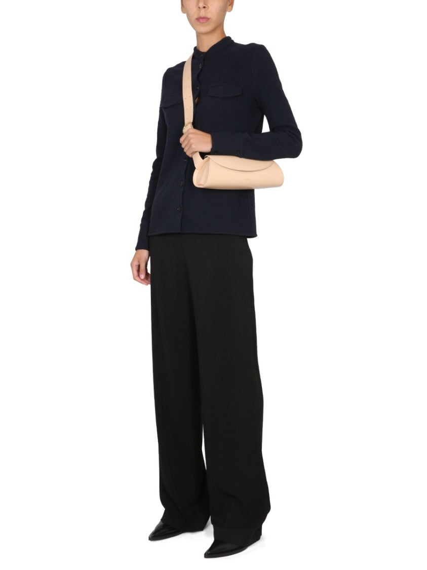Tailored Long-Sleeved Shirt With Mandarin Collar