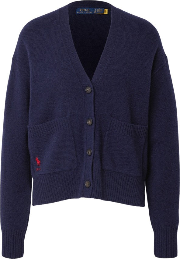 Wool Blend Cardigan With V-Neck