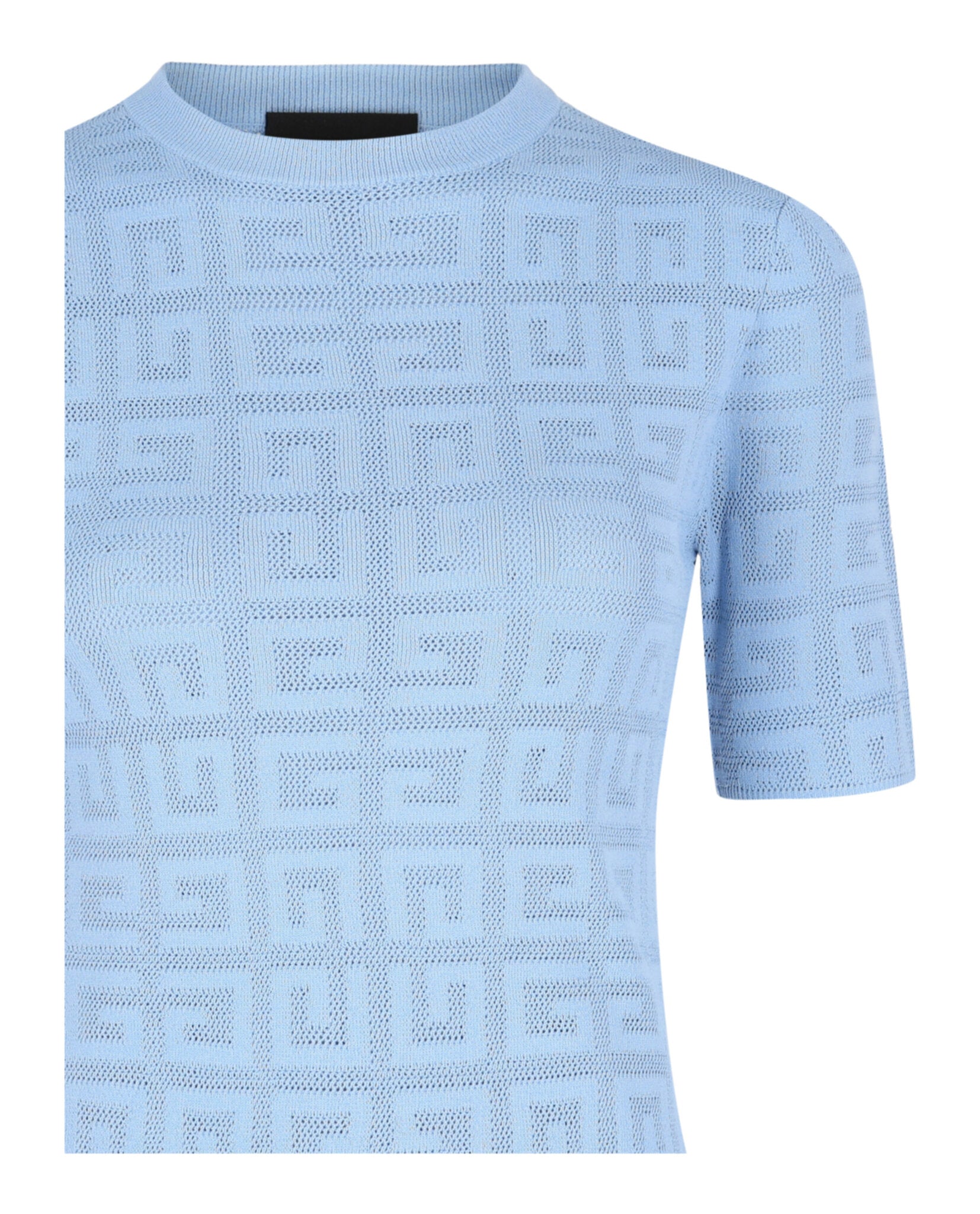 4g Monogram Short-Sleeve Knit Top