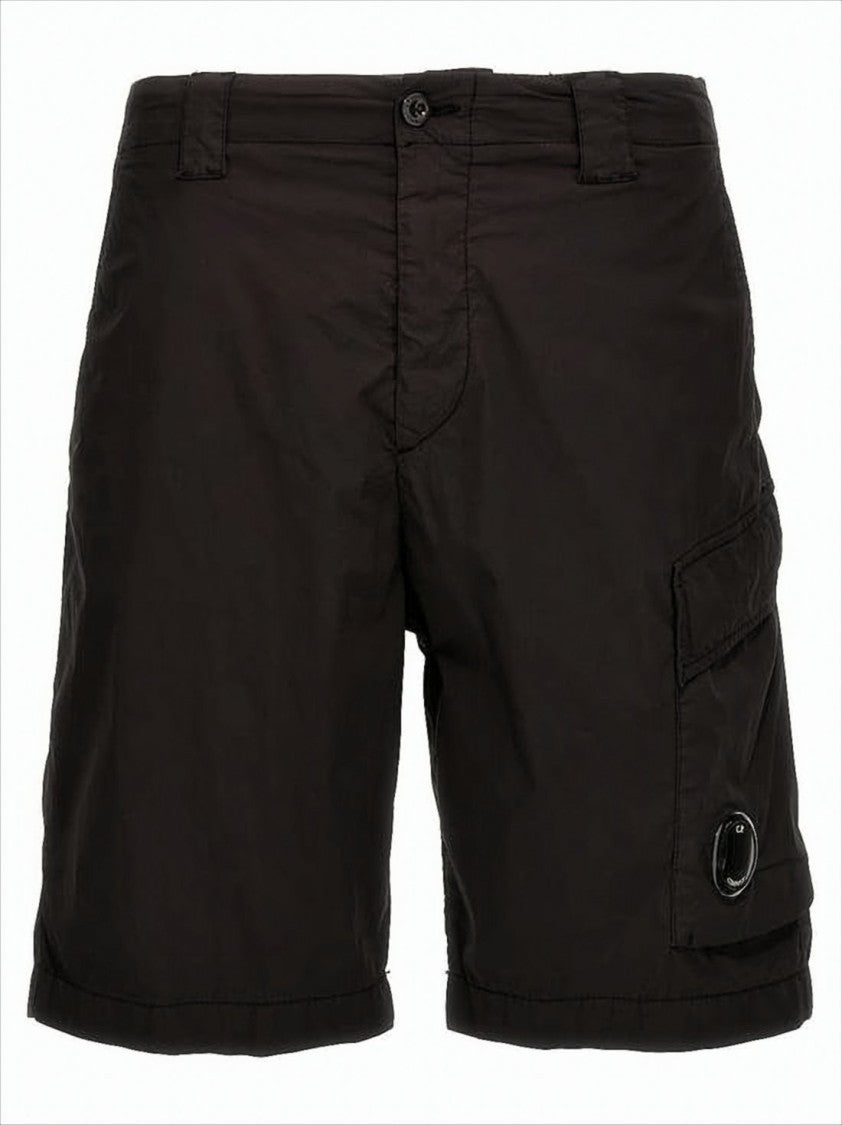 Classic Black Relaxed-Fit Shorts With Logo Detail
