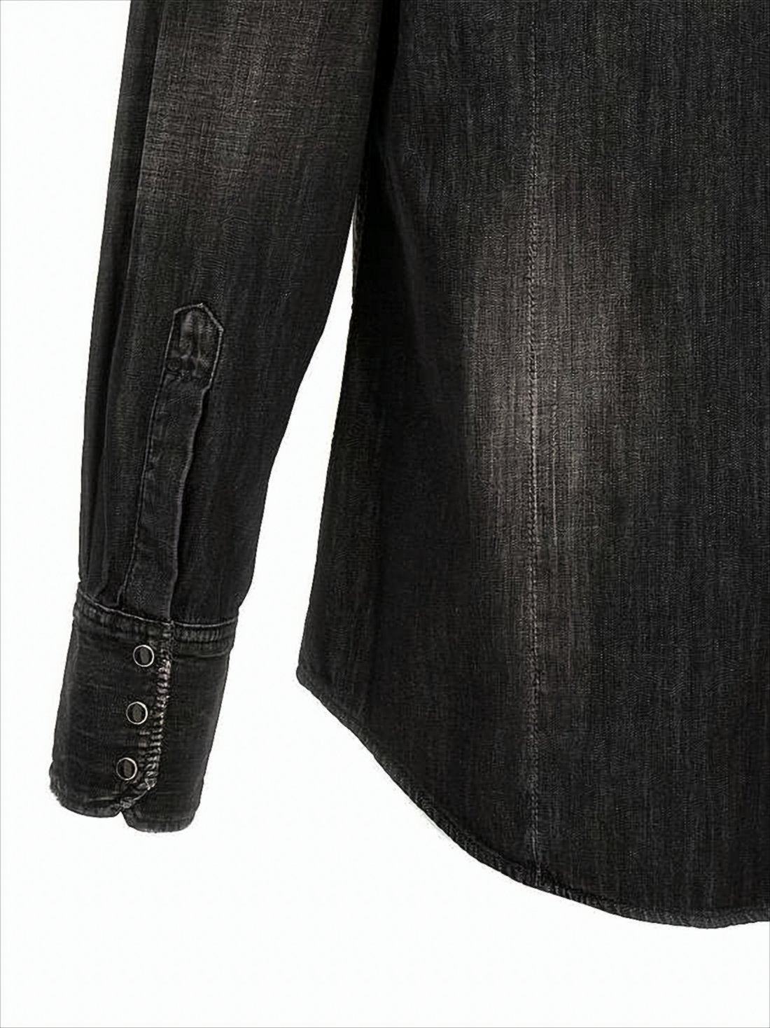 Faded Black Denim Shirt