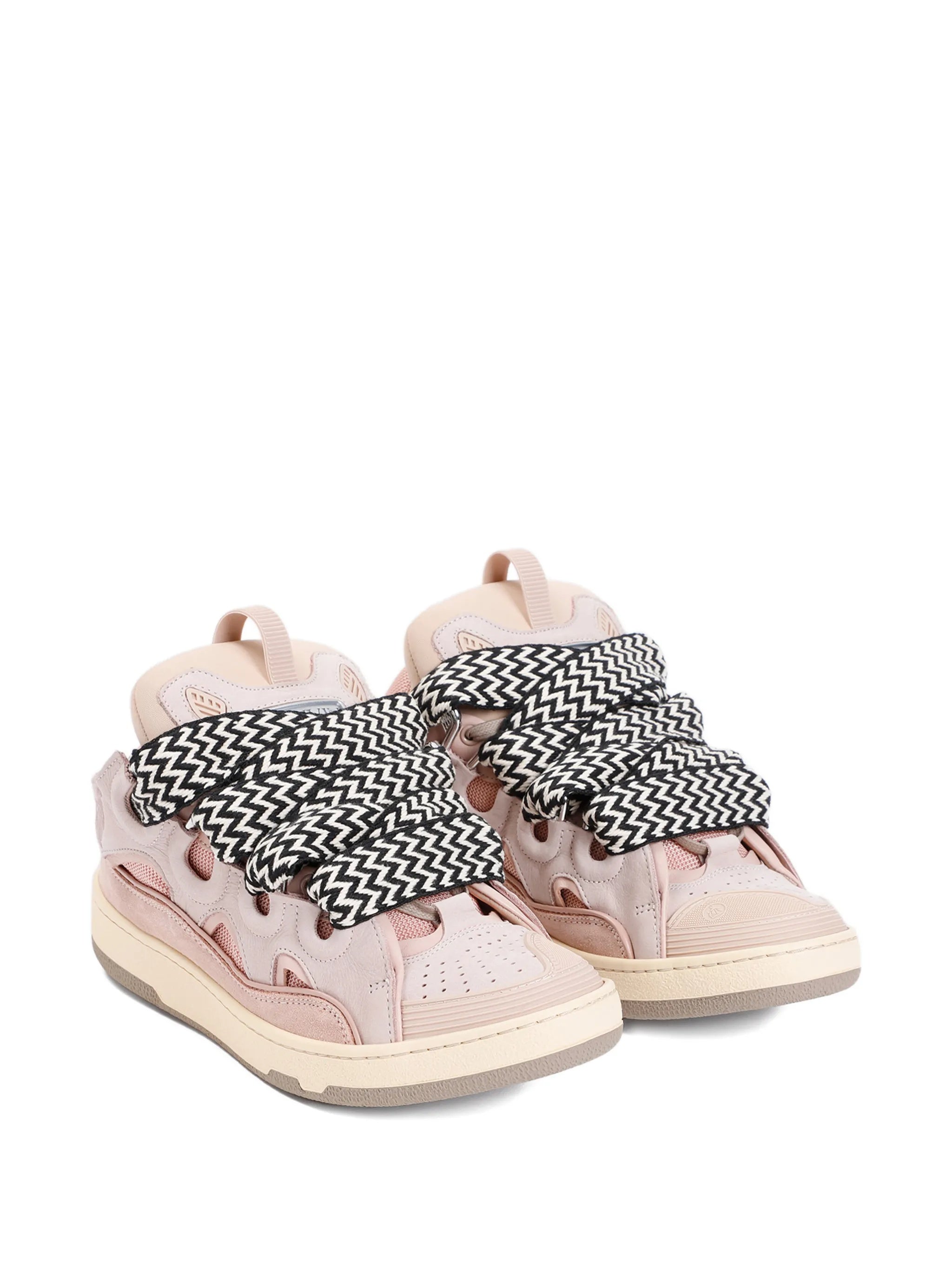 White Curb Sneakers Calf Leather Sneakers
