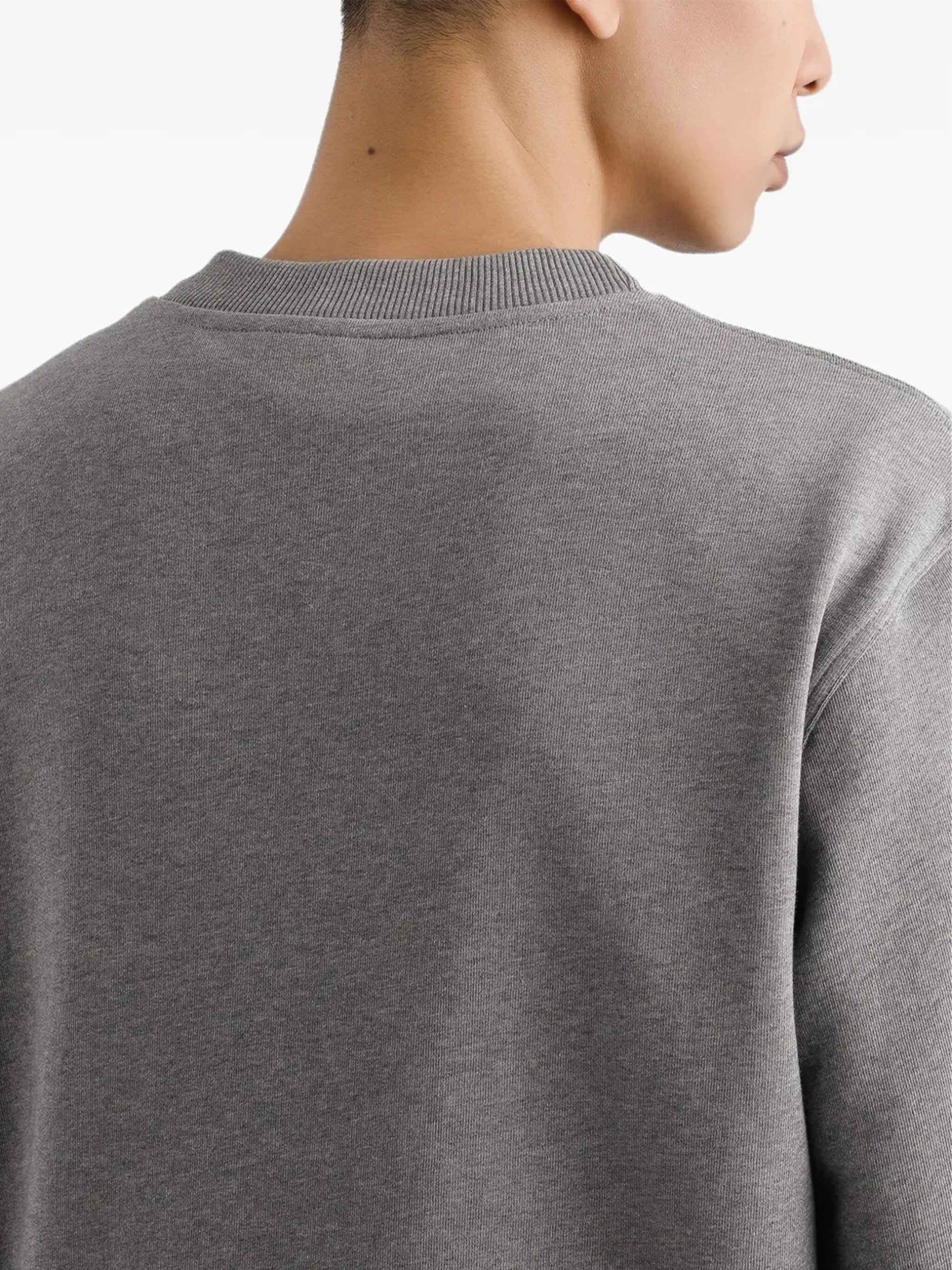 Grey Crewneck Vintage Script Logo Sweatshirt