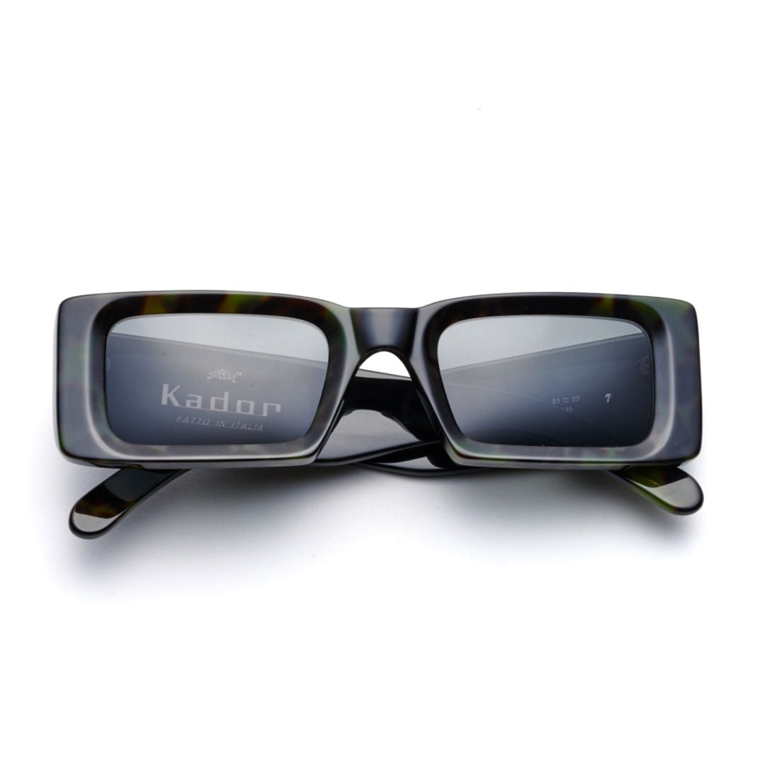 Square Tortoiseshell Pattern Sunglasses with Bold Rectangular Frame