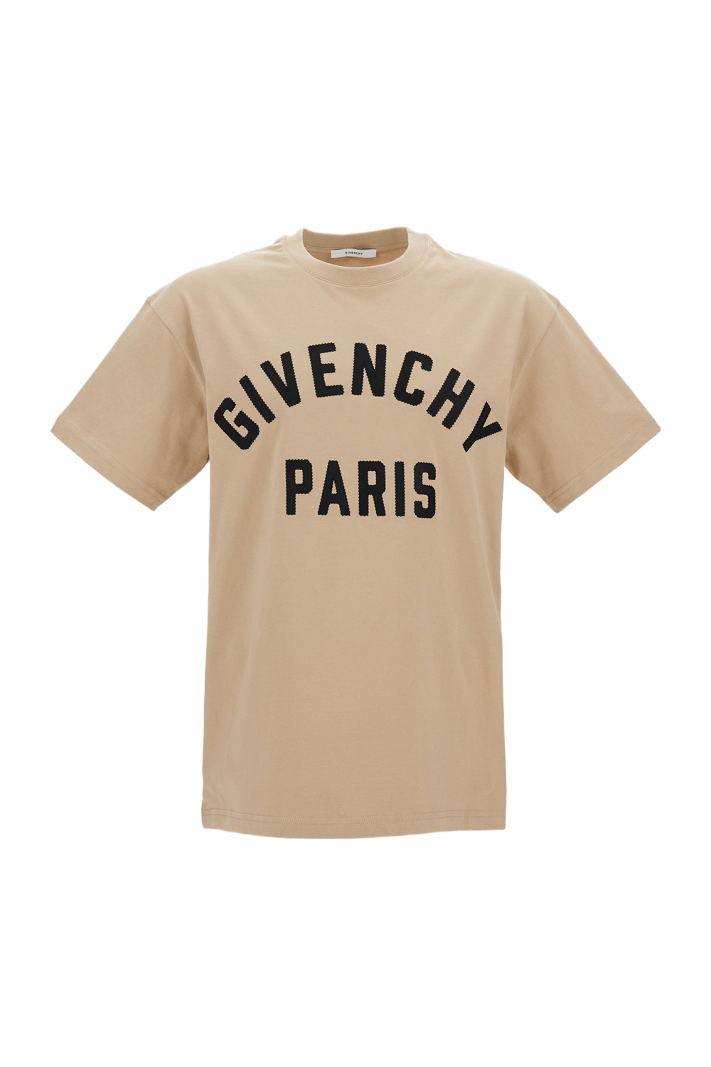 Regular Fit Cotton T-Shirt with Grosgrain Patch and Embroidered Detailing