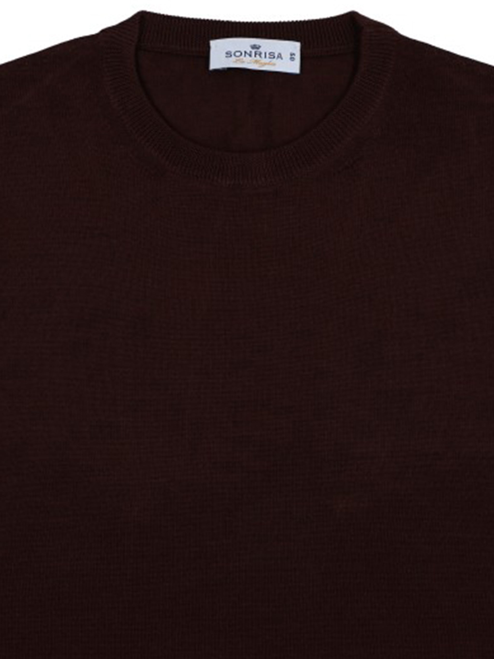 Burgundy Maglieria Classica Crew Neck Sweater