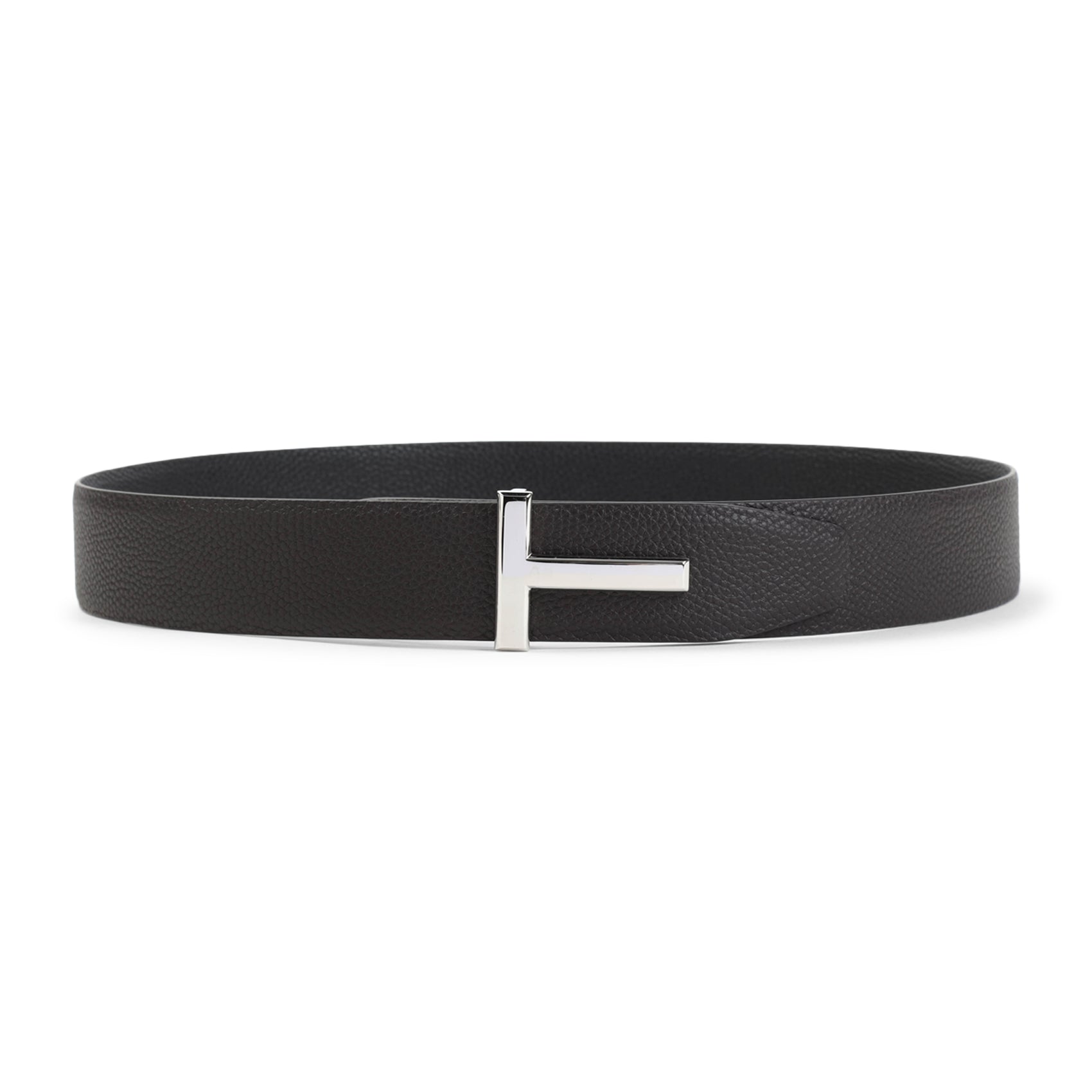 Adjustable Grained Calf Leather Belt