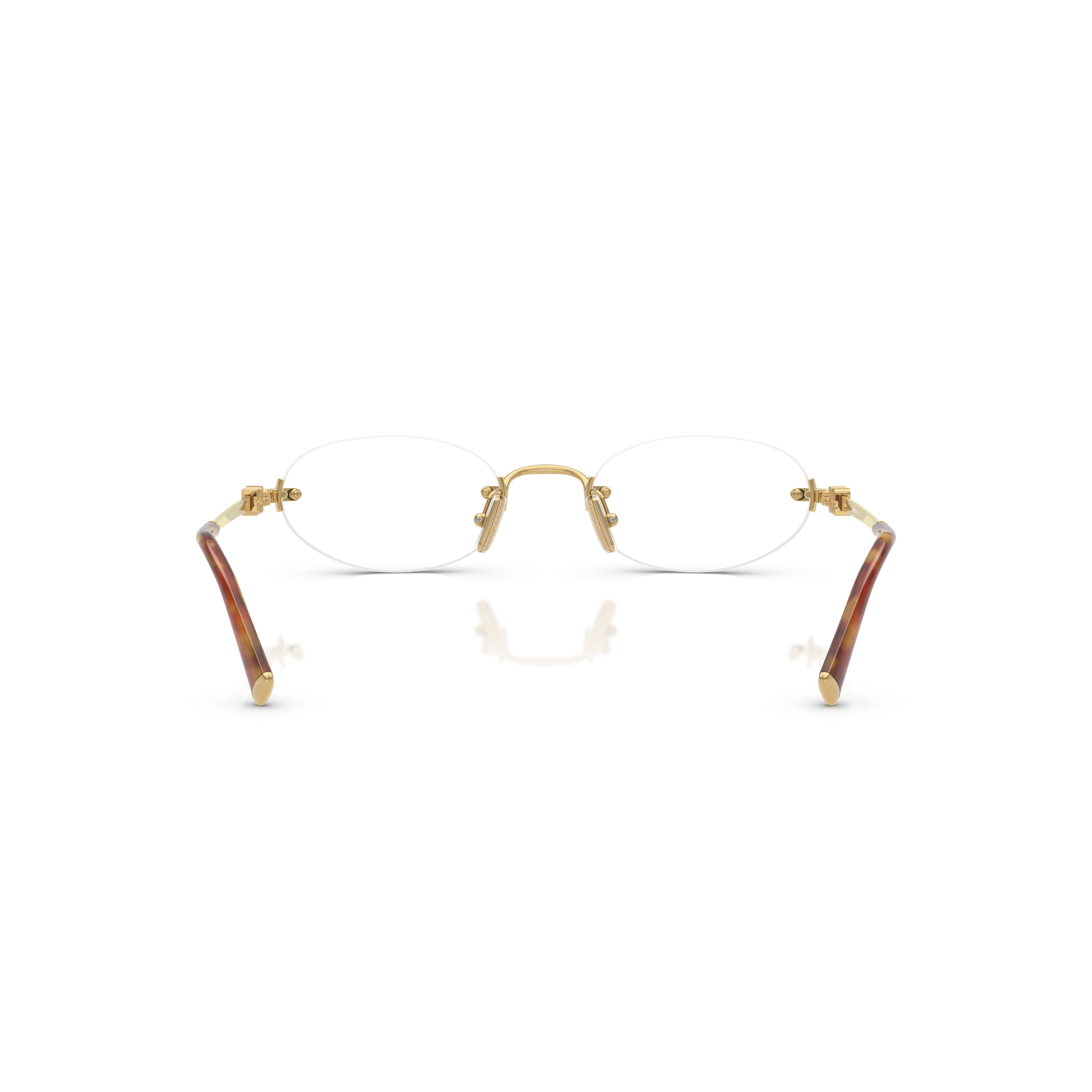 0mu 53wv Rimless Oval Lens Sunglasses