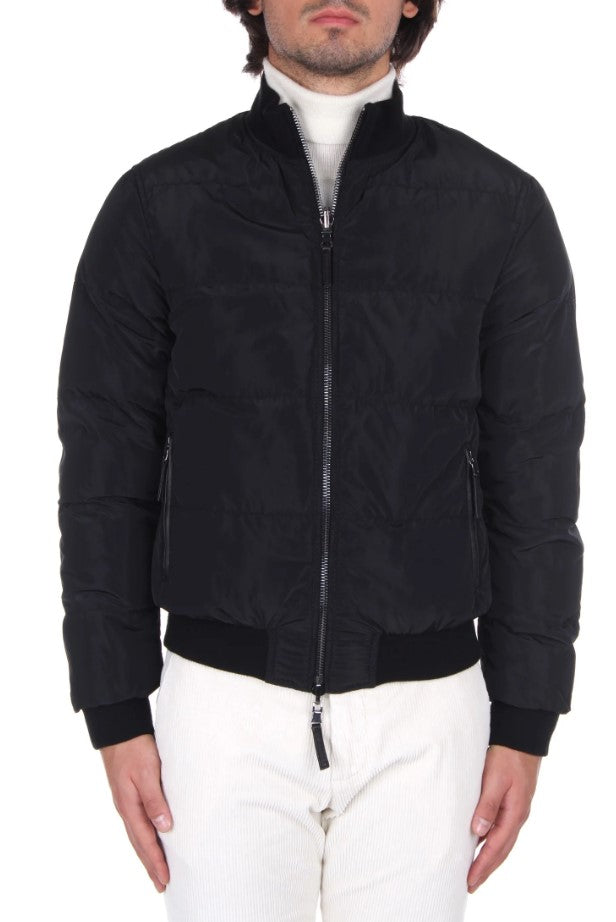 Reversible Black Leather Jacket