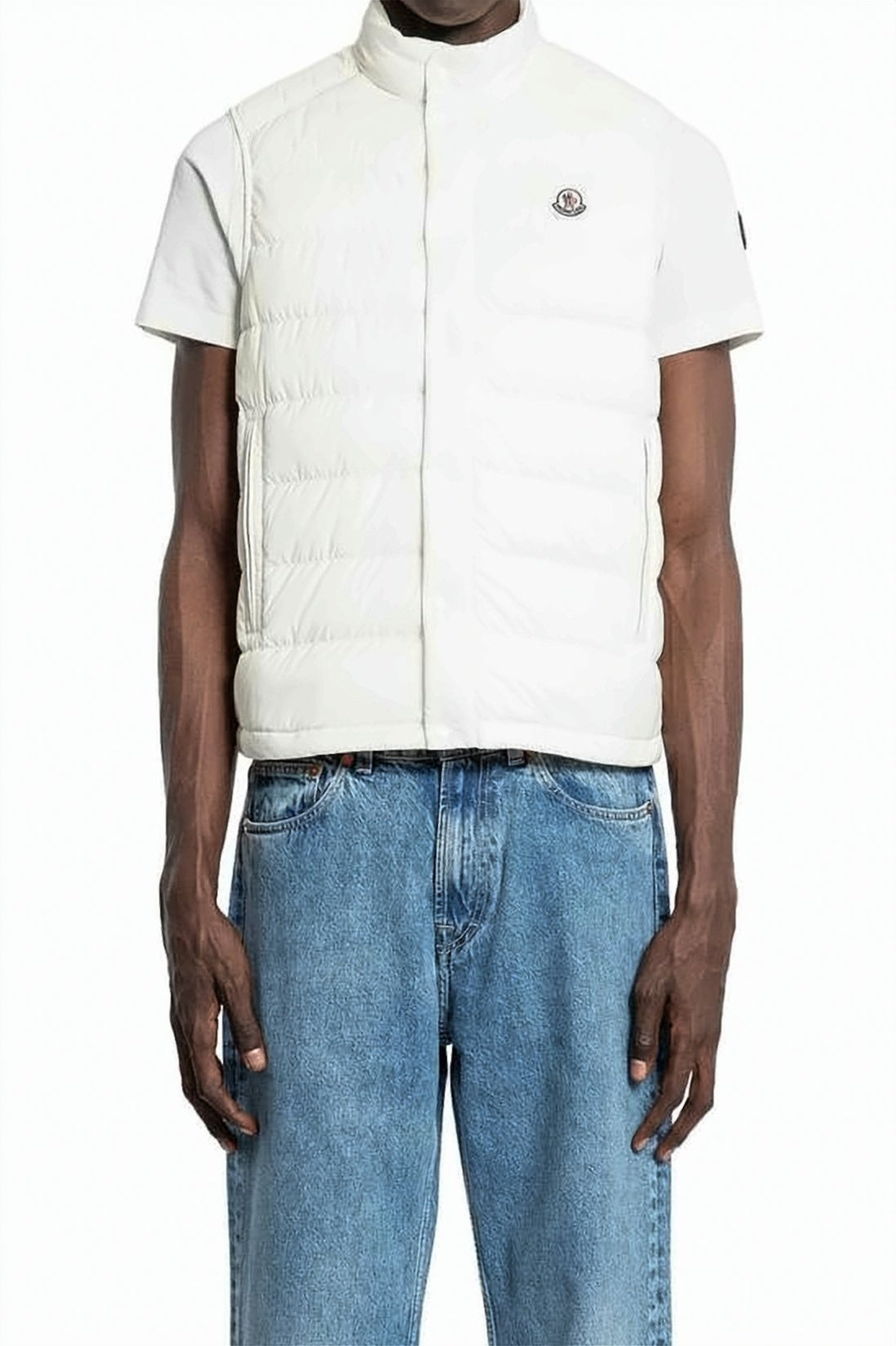 Quilted High Collar Sleeveless Vest